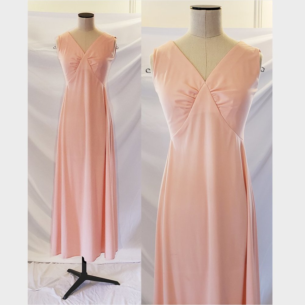 Vintage International Ladies Garment Workers Union blush pink dress 2